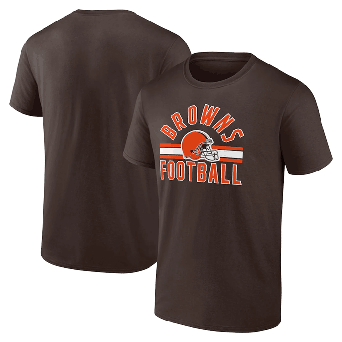 Cleveland Browns Brown Arch Stripe T-Shirt